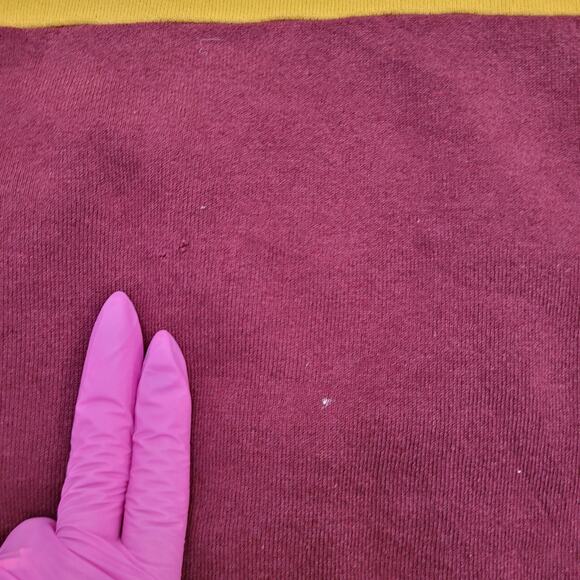 Vintage 80s MOD Collared Sweatshirt XL 23x25 Colorblock - Picture 2 of 14